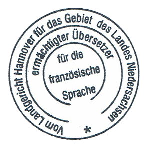 Beglaubigung Stempel